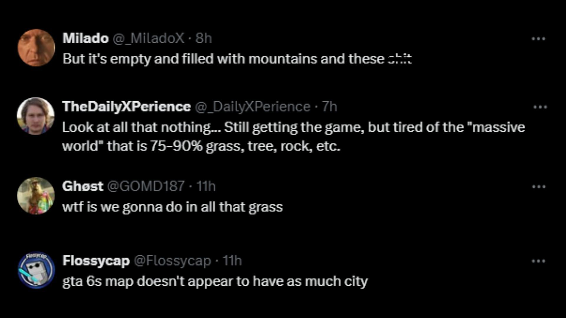 Fans seem concerned about unused spaces in the alleged map (Images via X)